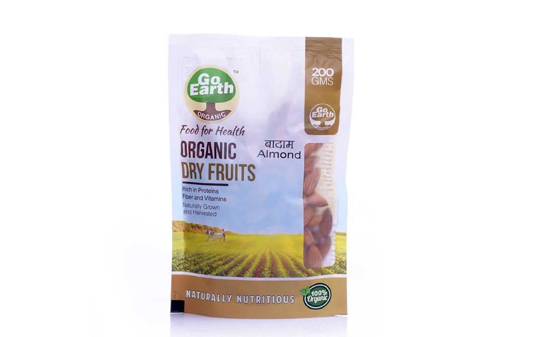 Go Earth Organic Almond    Pack  200 grams